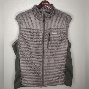 Eddie Bauer Men's First Ascent Storm Down 800 Puffer Vest Large Gray JJ